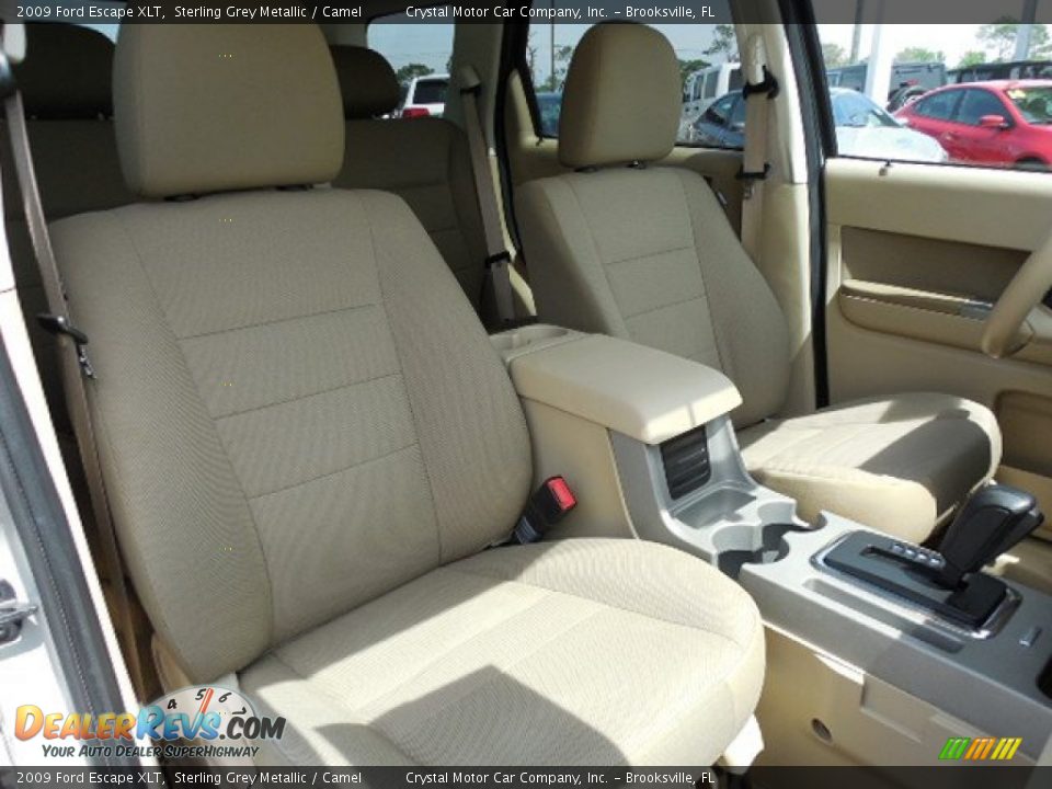 2009 Ford Escape XLT Sterling Grey Metallic / Camel Photo #13