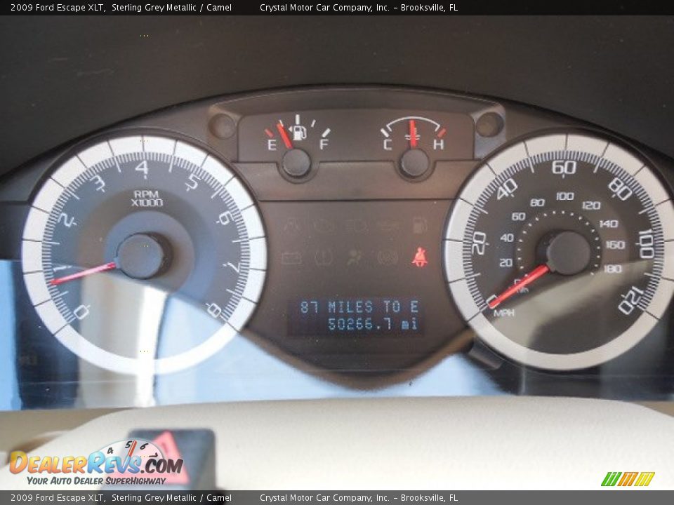 2009 Ford Escape XLT Sterling Grey Metallic / Camel Photo #19