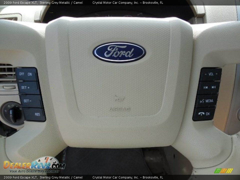 2009 Ford Escape XLT Sterling Grey Metallic / Camel Photo #23