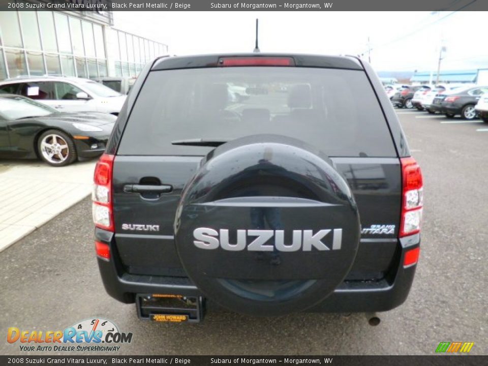 2008 Suzuki Grand Vitara Luxury Black Pearl Metallic / Beige Photo #10