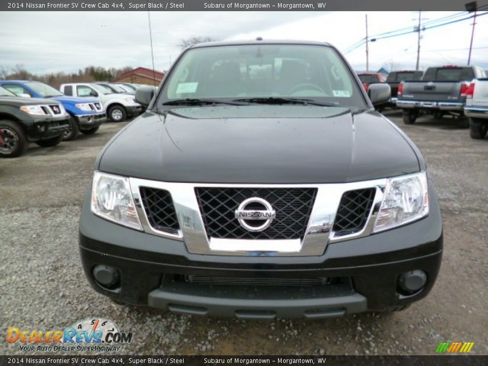 2014 Nissan Frontier SV Crew Cab 4x4 Super Black / Steel Photo #2