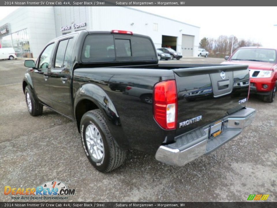 2014 Nissan Frontier SV Crew Cab 4x4 Super Black / Steel Photo #5