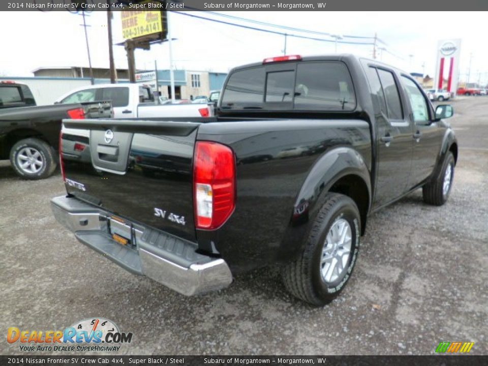 2014 Nissan Frontier SV Crew Cab 4x4 Super Black / Steel Photo #7
