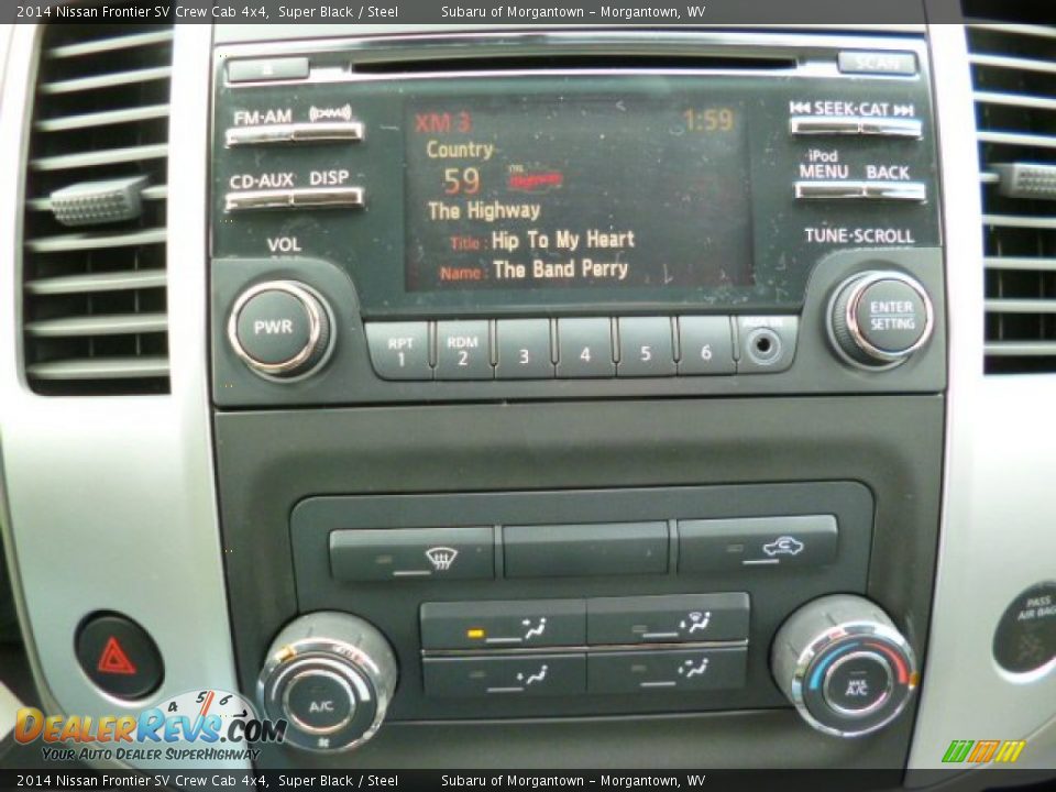 2014 Nissan Frontier SV Crew Cab 4x4 Super Black / Steel Photo #19