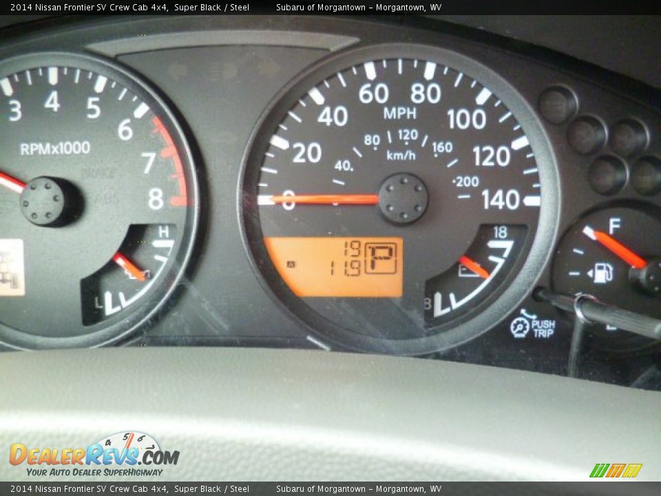 2014 Nissan Frontier SV Crew Cab 4x4 Super Black / Steel Photo #20