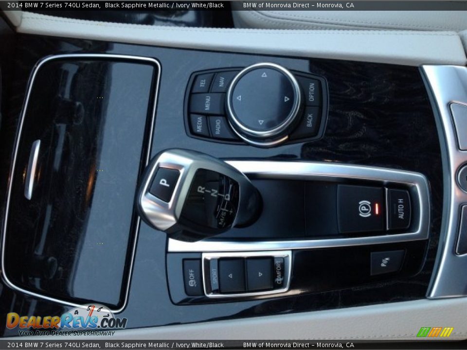 2014 BMW 7 Series 740Li Sedan Black Sapphire Metallic / Ivory White/Black Photo #7