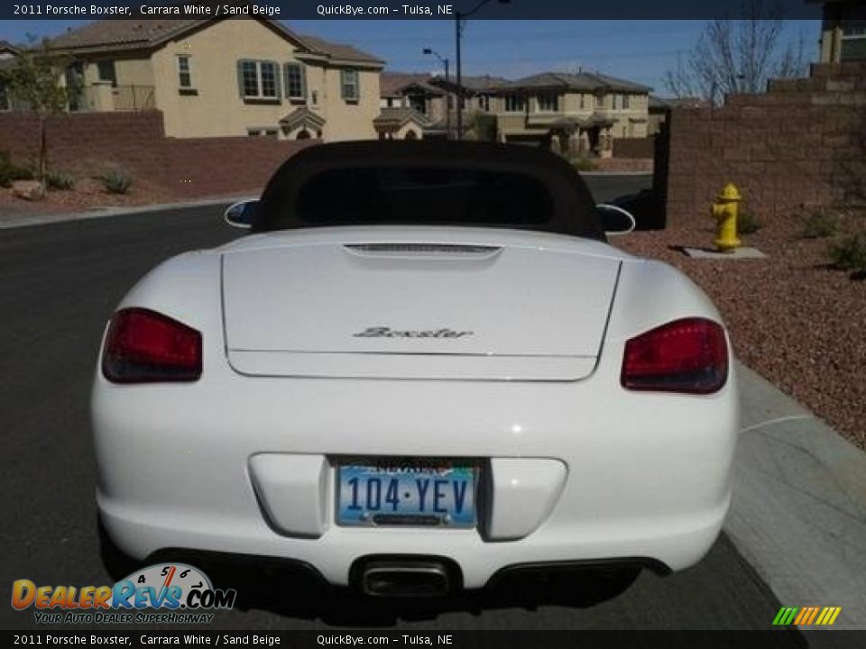2011 Porsche Boxster Carrara White / Sand Beige Photo #13