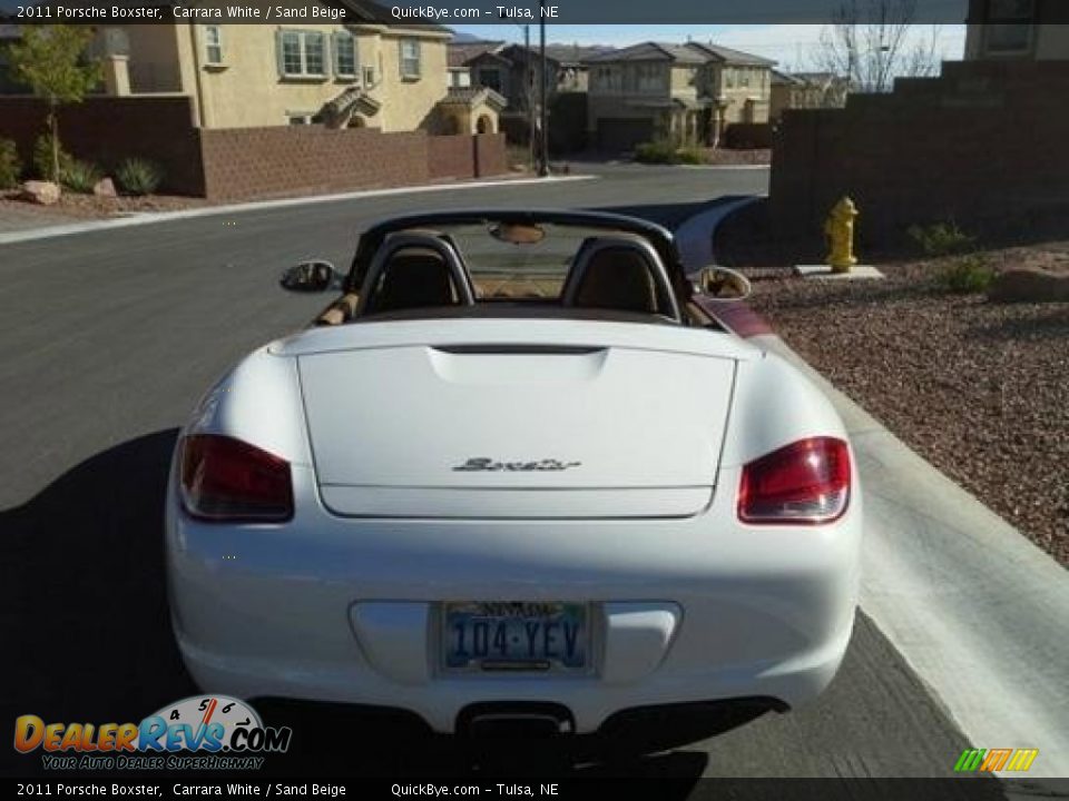 2011 Porsche Boxster Carrara White / Sand Beige Photo #14