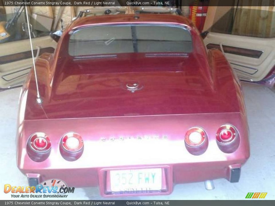 1975 Chevrolet Corvette Stingray Coupe Dark Red / Light Neutral Photo #6