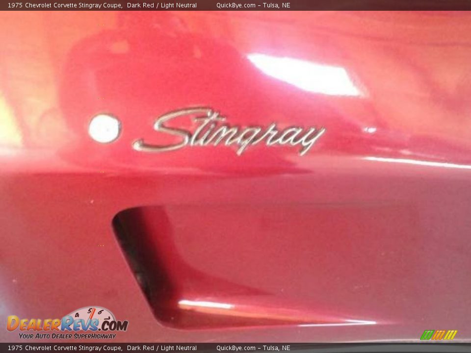 1975 Chevrolet Corvette Stingray Coupe Dark Red / Light Neutral Photo #16