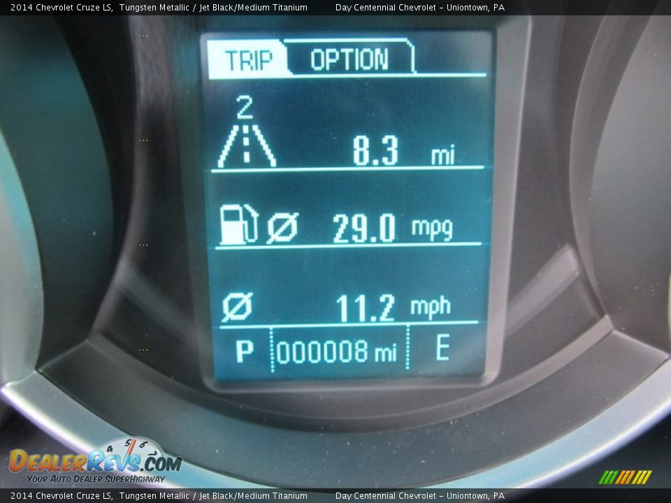 2014 Chevrolet Cruze LS Tungsten Metallic / Jet Black/Medium Titanium Photo #20