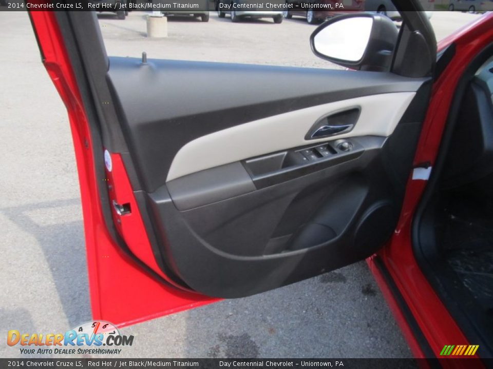 2014 Chevrolet Cruze LS Red Hot / Jet Black/Medium Titanium Photo #10