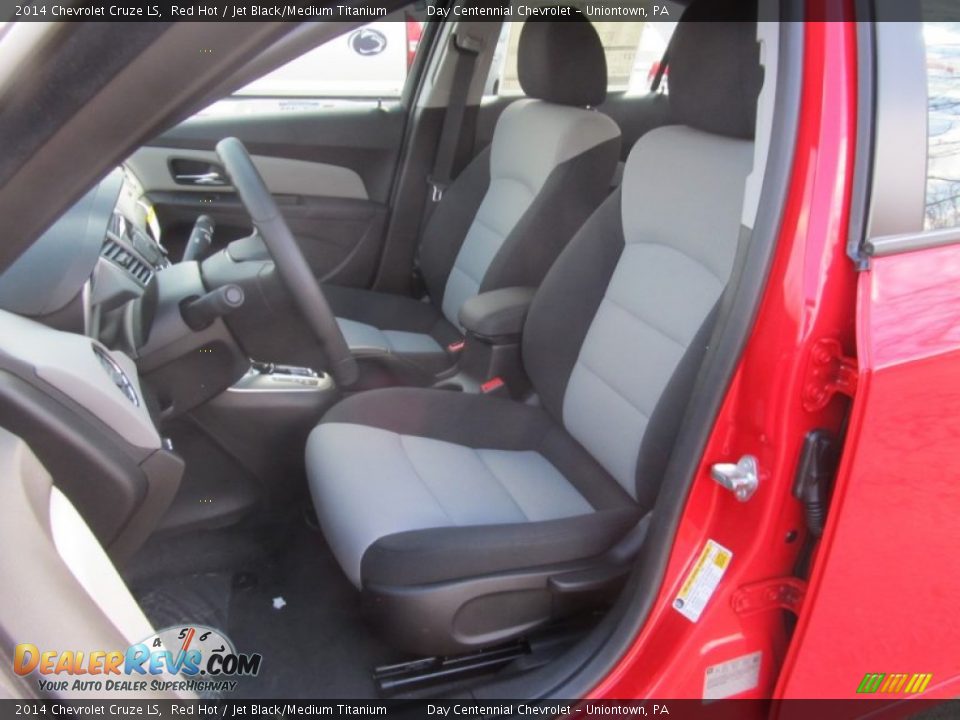 2014 Chevrolet Cruze LS Red Hot / Jet Black/Medium Titanium Photo #11