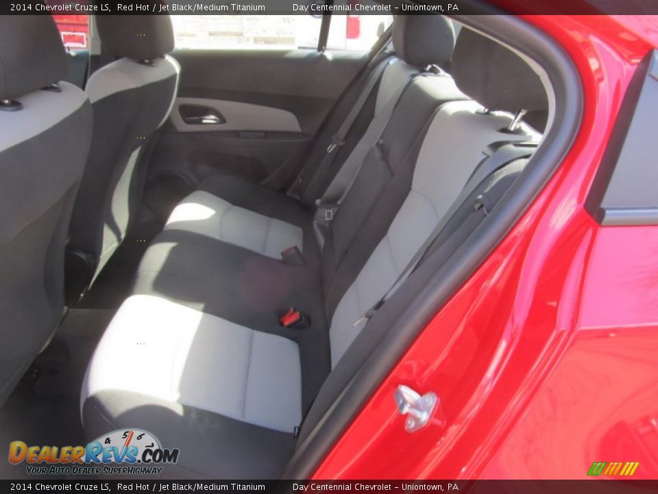 2014 Chevrolet Cruze LS Red Hot / Jet Black/Medium Titanium Photo #12