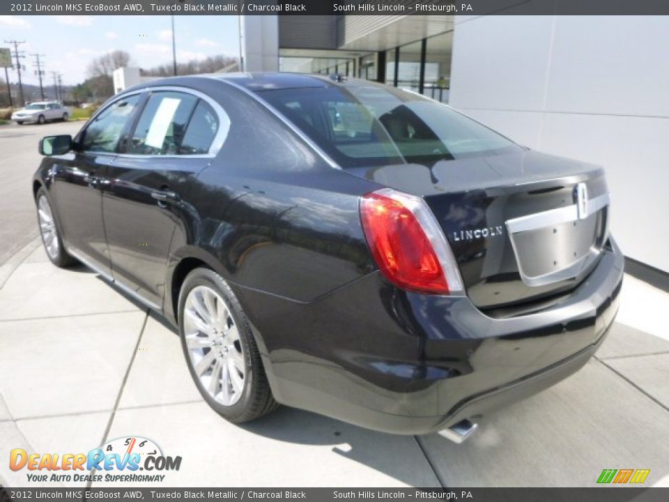 2012 Lincoln MKS EcoBoost AWD Tuxedo Black Metallic / Charcoal Black Photo #3