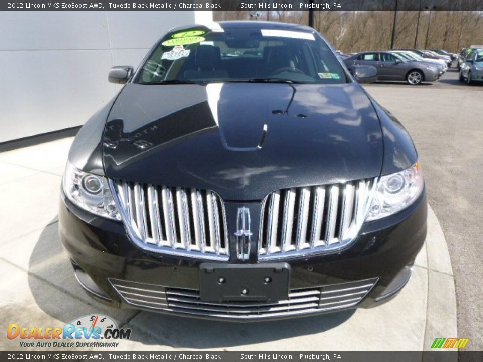 2012 Lincoln MKS EcoBoost AWD Tuxedo Black Metallic / Charcoal Black Photo #8