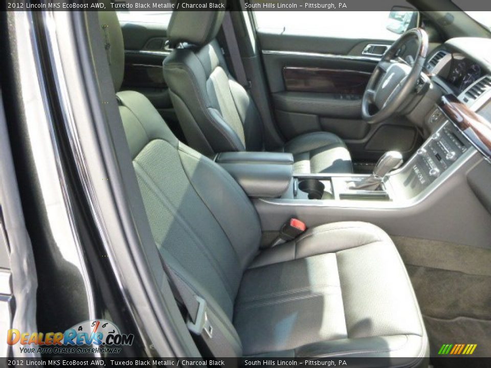 2012 Lincoln MKS EcoBoost AWD Tuxedo Black Metallic / Charcoal Black Photo #10