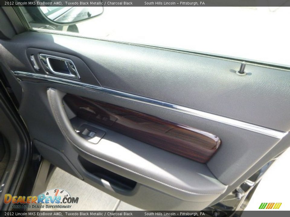 2012 Lincoln MKS EcoBoost AWD Tuxedo Black Metallic / Charcoal Black Photo #13