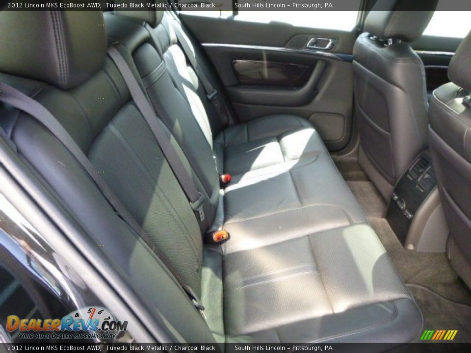 2012 Lincoln MKS EcoBoost AWD Tuxedo Black Metallic / Charcoal Black Photo #14
