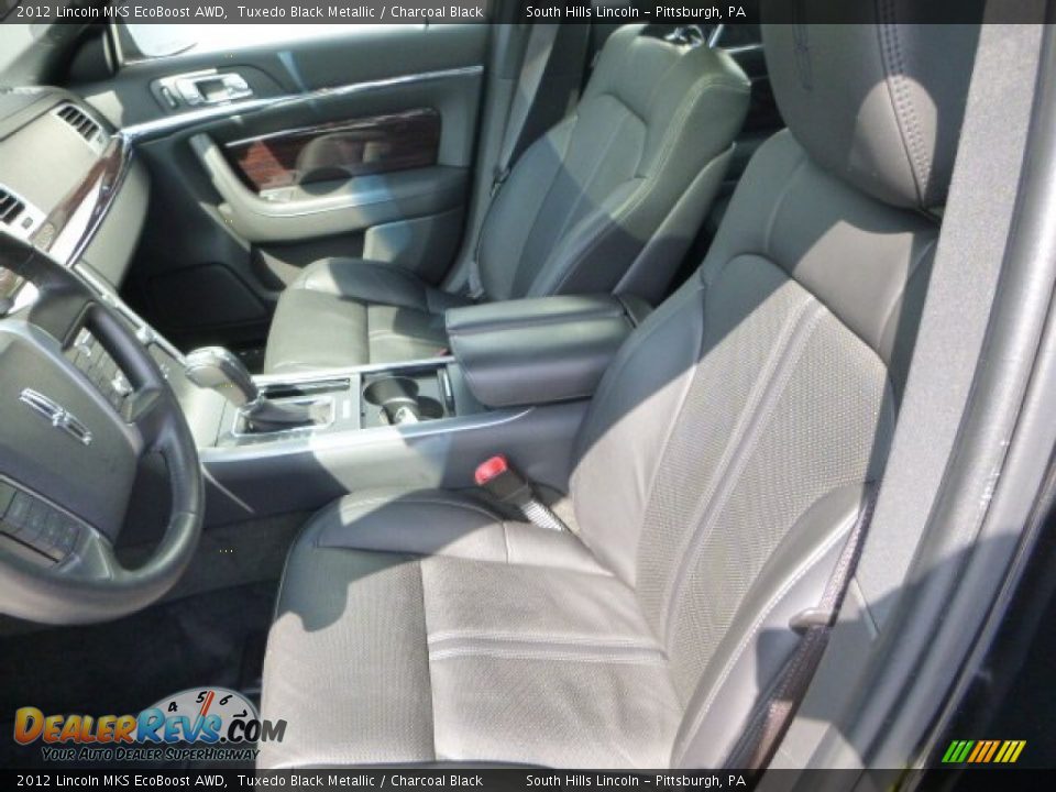 2012 Lincoln MKS EcoBoost AWD Tuxedo Black Metallic / Charcoal Black Photo #15