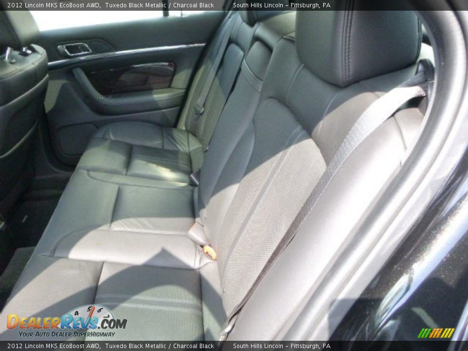 2012 Lincoln MKS EcoBoost AWD Tuxedo Black Metallic / Charcoal Black Photo #16