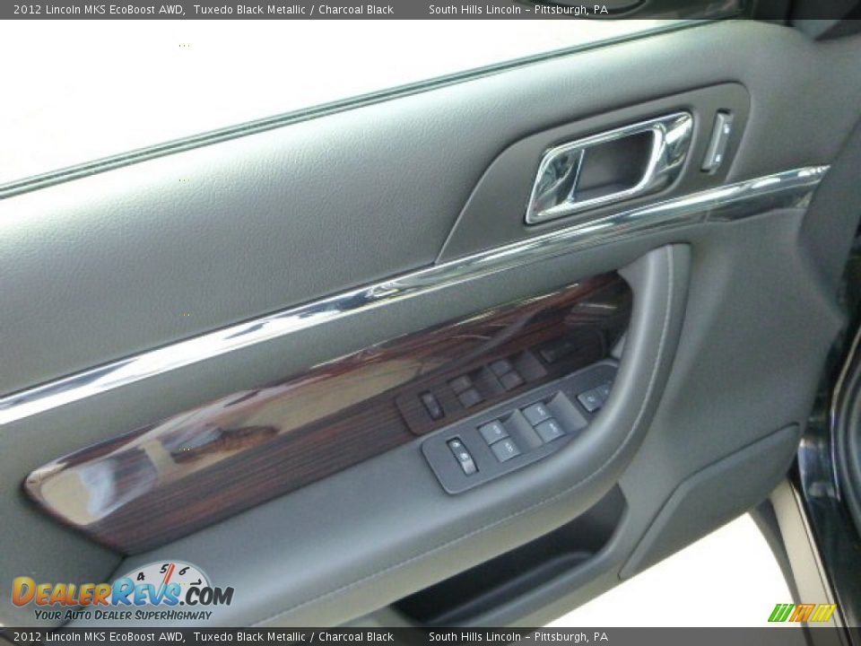 2012 Lincoln MKS EcoBoost AWD Tuxedo Black Metallic / Charcoal Black Photo #19