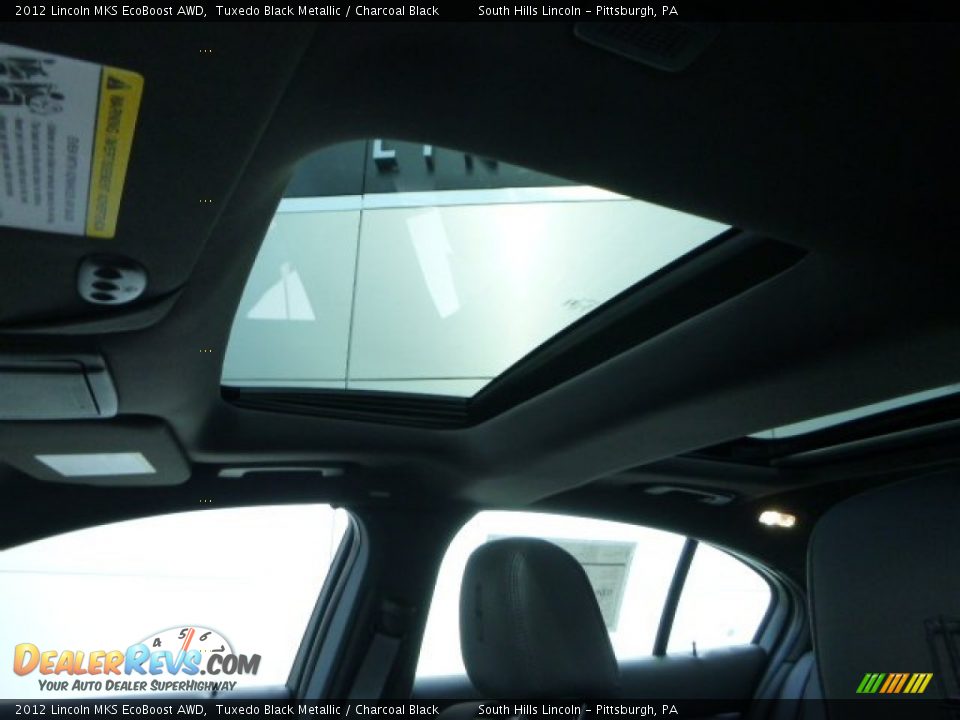 2012 Lincoln MKS EcoBoost AWD Tuxedo Black Metallic / Charcoal Black Photo #20