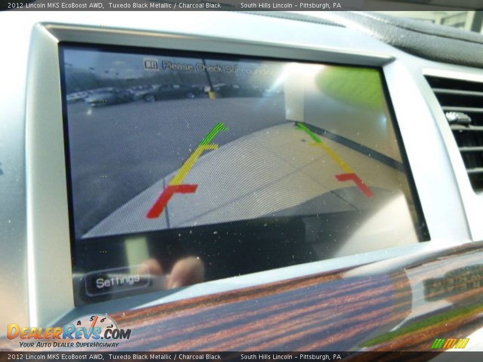 2012 Lincoln MKS EcoBoost AWD Tuxedo Black Metallic / Charcoal Black Photo #25