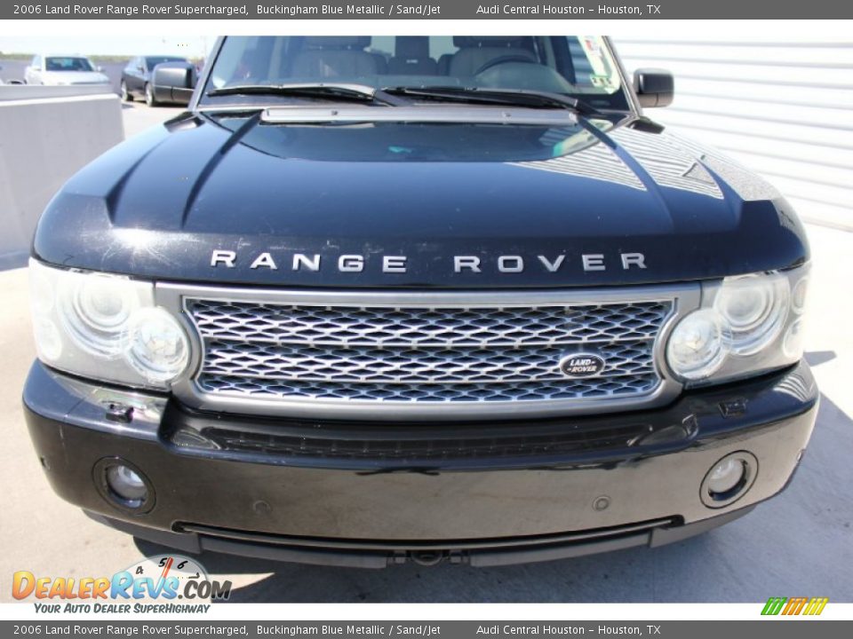 2006 Land Rover Range Rover Supercharged Buckingham Blue Metallic / Sand/Jet Photo #2