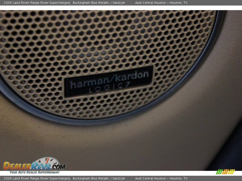 2006 Land Rover Range Rover Supercharged Buckingham Blue Metallic / Sand/Jet Photo #10