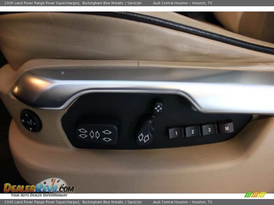 2006 Land Rover Range Rover Supercharged Buckingham Blue Metallic / Sand/Jet Photo #11