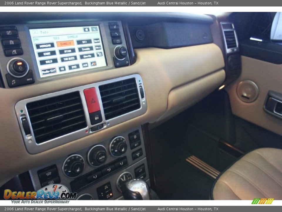 2006 Land Rover Range Rover Supercharged Buckingham Blue Metallic / Sand/Jet Photo #14