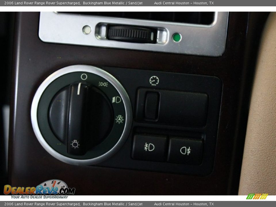2006 Land Rover Range Rover Supercharged Buckingham Blue Metallic / Sand/Jet Photo #24
