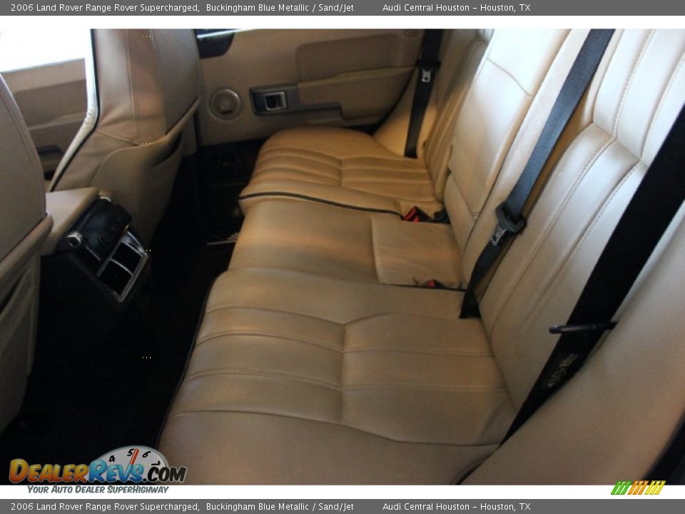 2006 Land Rover Range Rover Supercharged Buckingham Blue Metallic / Sand/Jet Photo #28