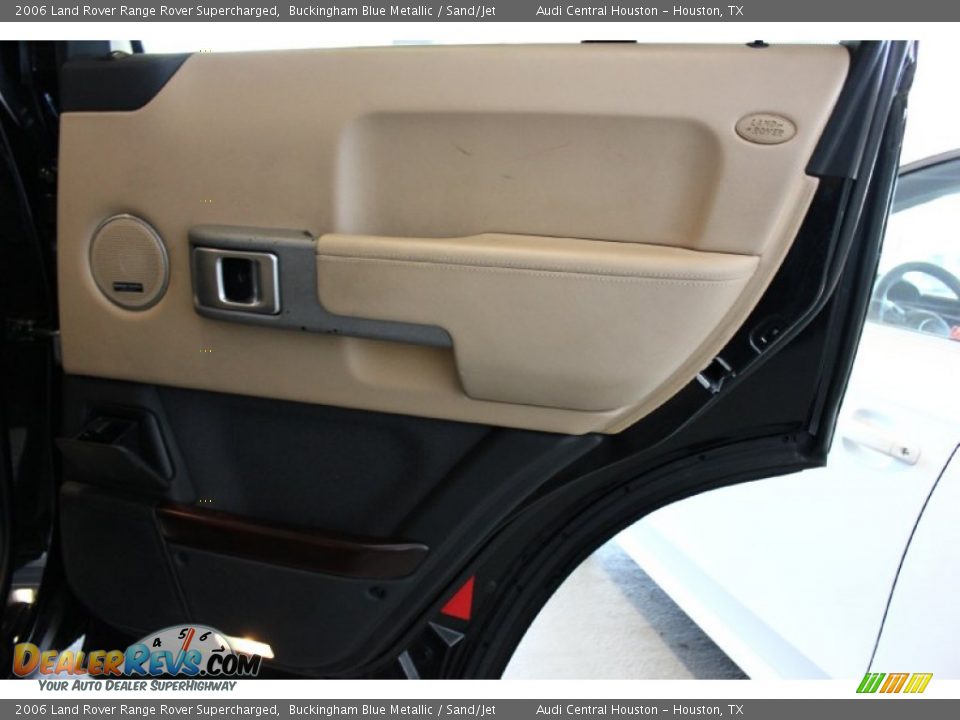 2006 Land Rover Range Rover Supercharged Buckingham Blue Metallic / Sand/Jet Photo #34