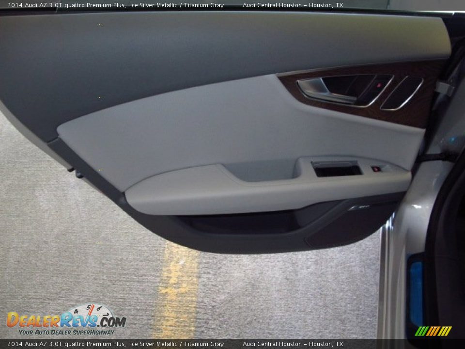 2014 Audi A7 3.0T quattro Premium Plus Ice Silver Metallic / Titanium Gray Photo #14