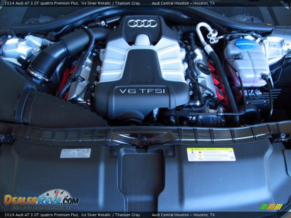 2014 Audi A7 3.0T quattro Premium Plus Ice Silver Metallic / Titanium Gray Photo #28