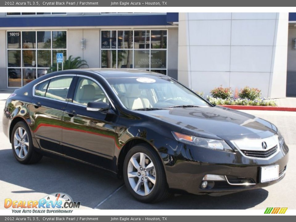 2012 Acura TL 3.5 Crystal Black Pearl / Parchment Photo #3