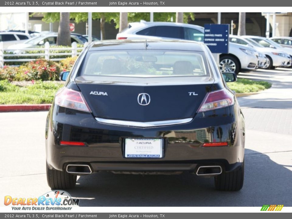 2012 Acura TL 3.5 Crystal Black Pearl / Parchment Photo #5