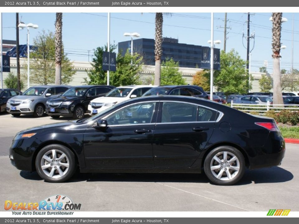2012 Acura TL 3.5 Crystal Black Pearl / Parchment Photo #6