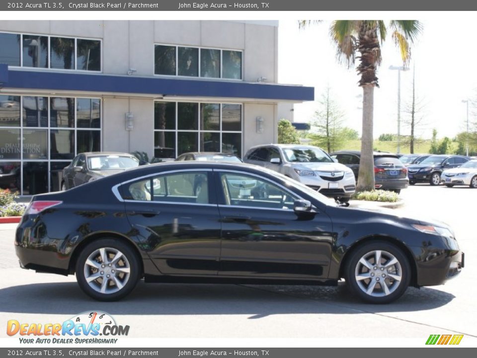 2012 Acura TL 3.5 Crystal Black Pearl / Parchment Photo #7