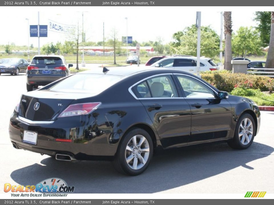 2012 Acura TL 3.5 Crystal Black Pearl / Parchment Photo #9