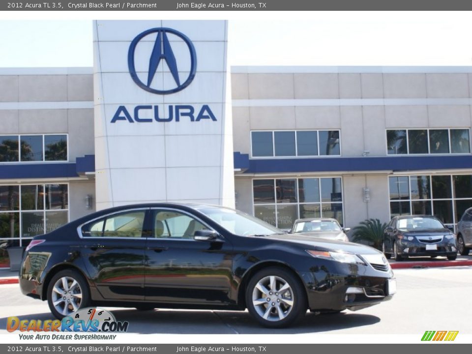 2012 Acura TL 3.5 Crystal Black Pearl / Parchment Photo #10