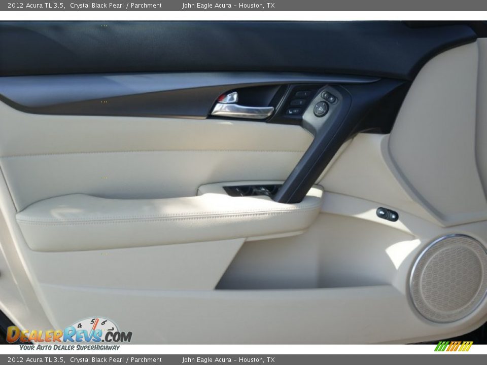 2012 Acura TL 3.5 Crystal Black Pearl / Parchment Photo #11