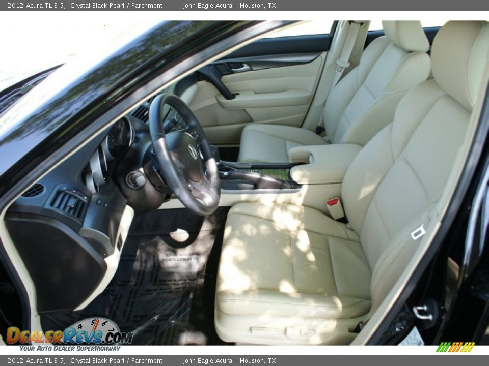 2012 Acura TL 3.5 Crystal Black Pearl / Parchment Photo #12
