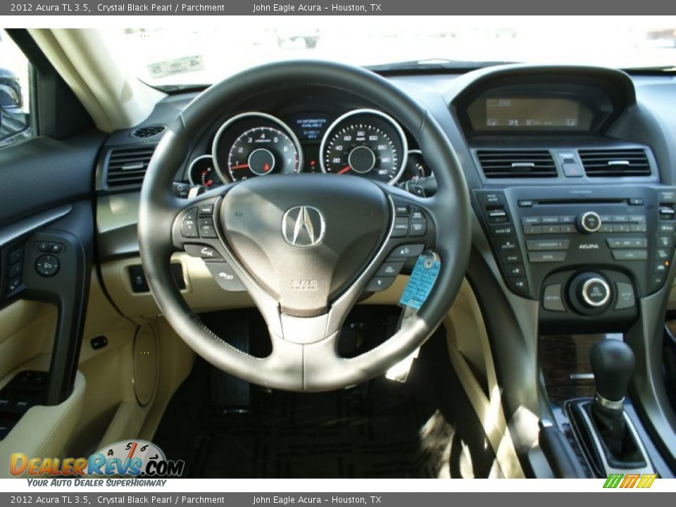 2012 Acura TL 3.5 Crystal Black Pearl / Parchment Photo #24