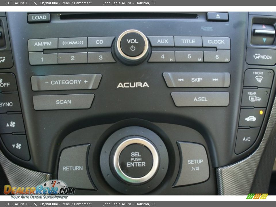 2012 Acura TL 3.5 Crystal Black Pearl / Parchment Photo #28