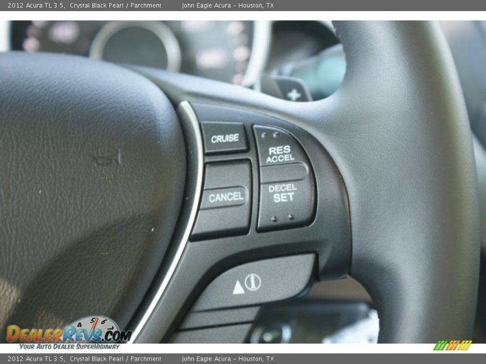 2012 Acura TL 3.5 Crystal Black Pearl / Parchment Photo #33
