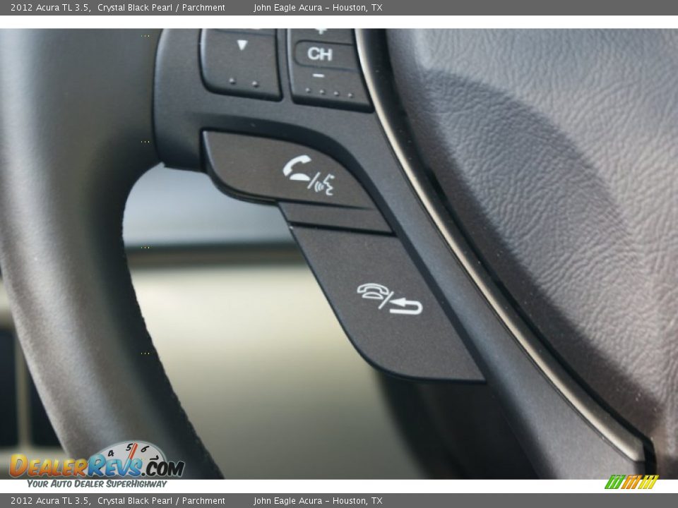 2012 Acura TL 3.5 Crystal Black Pearl / Parchment Photo #35