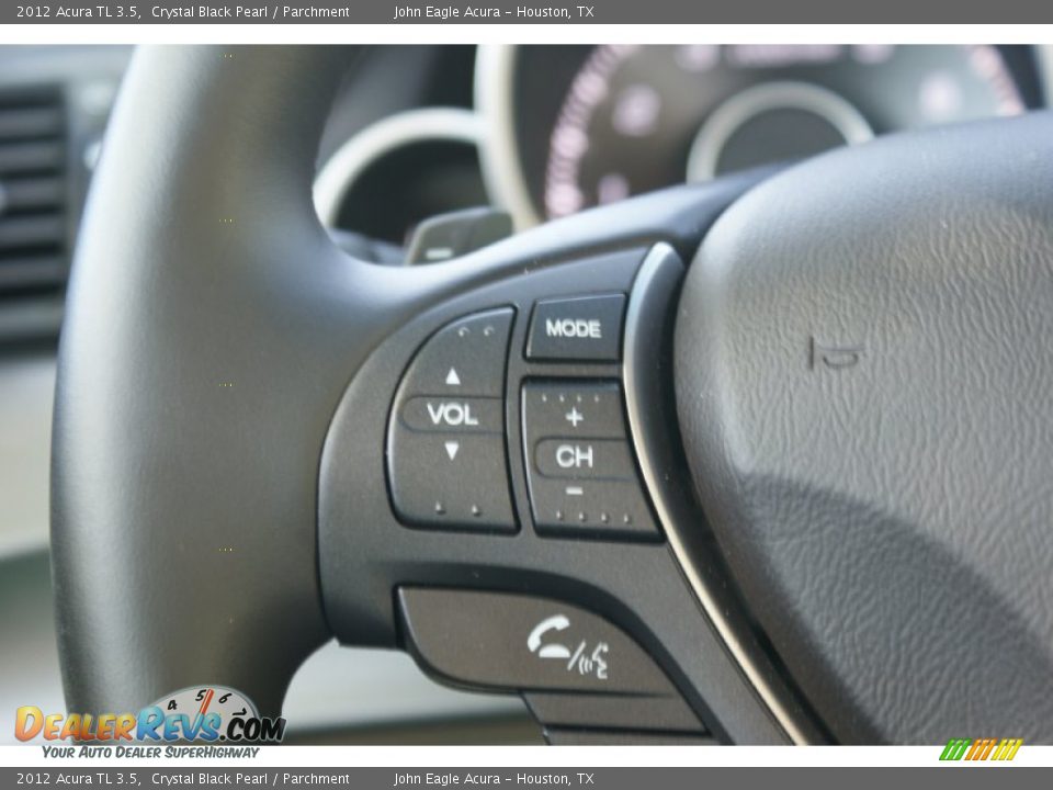 2012 Acura TL 3.5 Crystal Black Pearl / Parchment Photo #36